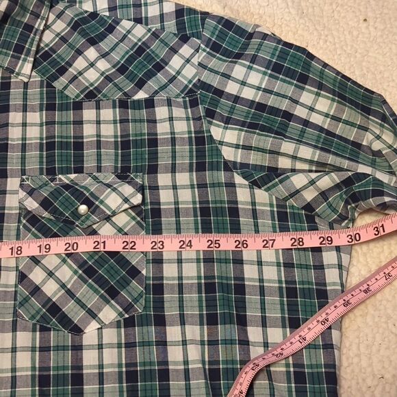 Men's 3XL Vintage Wrangler Western Shirts Long Sleeve Pearl Snap Button Up - Picture 6 of 8